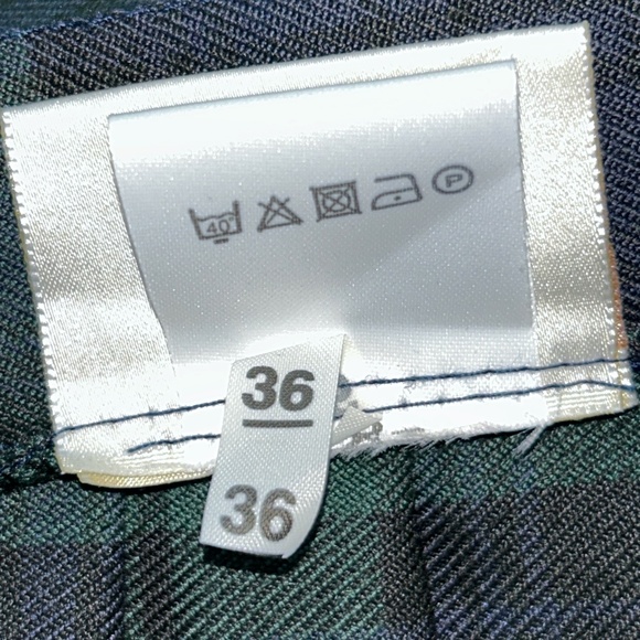 Martinelli Green Plaid A-Line Skirt vintage - Picture 4 of 6